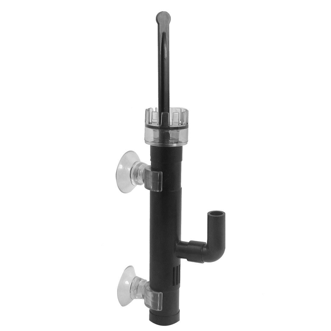 Ensemble d'écumoire de surface pour réservoir d'aquarium en verre borosilicate Premium Noir