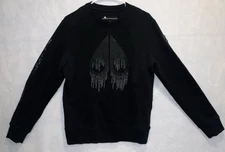 Moose Knuckles Denison Sweatshirt Model #M30MS618292 Black Crew Neck Small Wow!