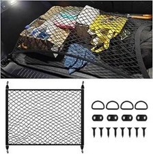 Cargo Net for SUV, High Elastic 31"x22" to 63"x47" Trunk Net with Fastening Kits