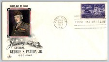#1026 General George S. Patton FDC Artcraft Colorized Cachet