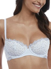 Image of Wacoal Lace Essentiel Bra Balcony Underwired Padded Bras Luxury Lingerie