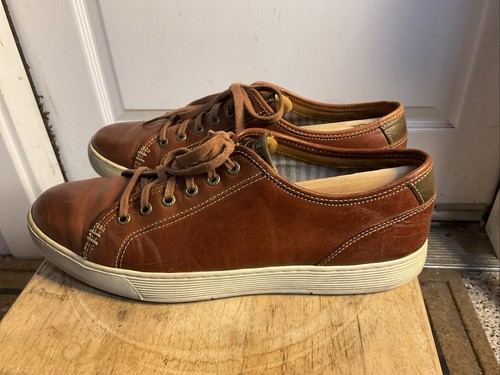 Sperry Gold Cup Casual Sneaker Size 11M Brown Leather Mens Lace up STS11788