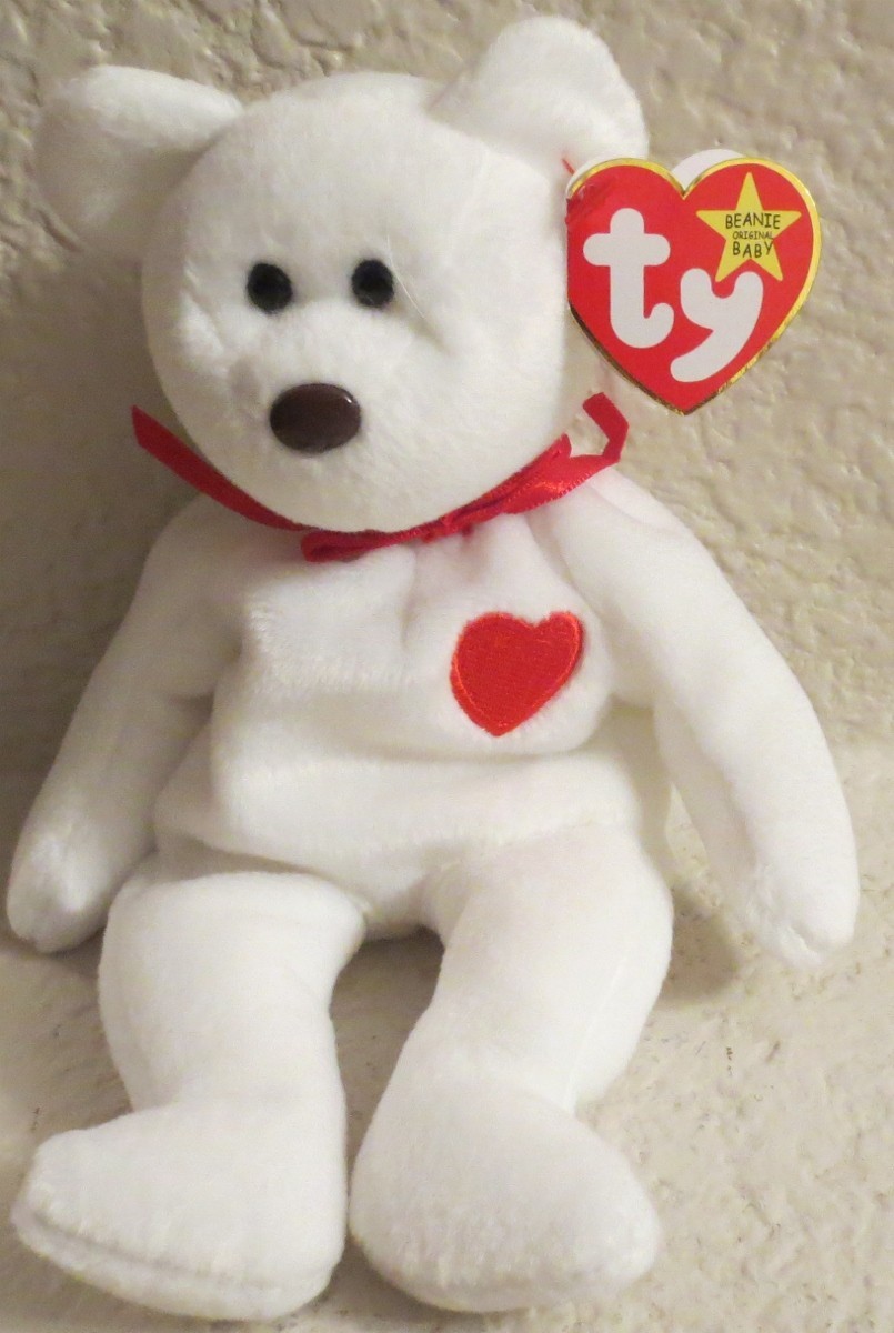 Ty Beanie Baby Valentino 1994 5th Generation 2 Tag Errors