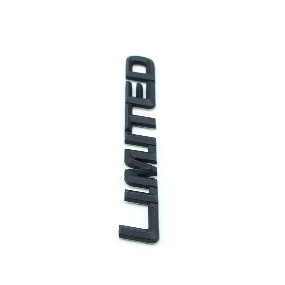 Matte Black Metal Limited Rear Tailgate Trunk Emblem Auto SUV Side Badge Sticker - Image 3 of 4