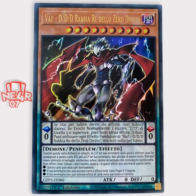 Yu-Gi-Oh Ultra Rare Ita 1ed Gfp2-it080 Go! D D D Wut König der Göttlichen Null