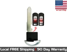 1x New Replacement Key Fob Remote Uncut Insert Blade For Select Mazda Vehicles