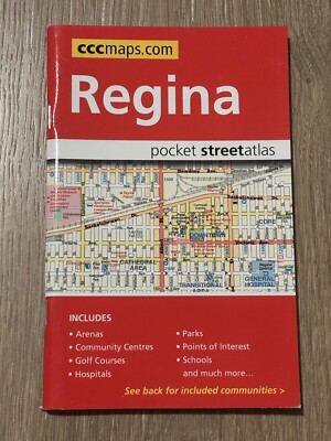 Cccmaps Regina Saskatchewan Pocket Street Atlas Guide Canada