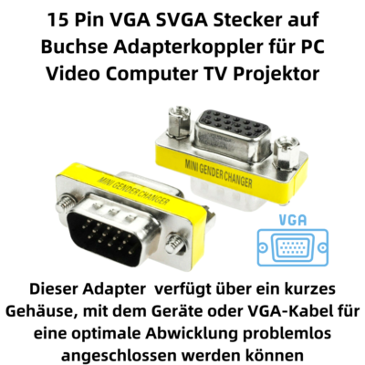 PNGKNYOCN KANGPING - Cavo Adattatore Maschio A 15 Pin Maschio Da - Foto 9