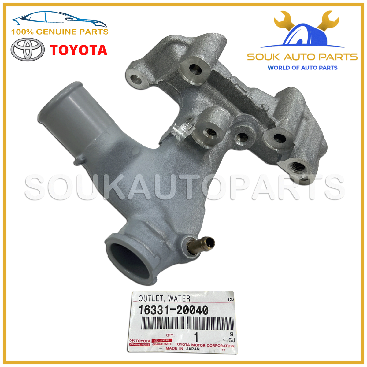 16331-20040 Genuine Toyota OUTLET, WATER 1MZ-FE 2MZ-FE Lexus ES300