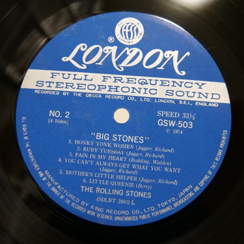 ROLLING STONES / BIG STONES JAPAN ISSUE DOUBLE LP W/OBI, INSERT - Picture 9 of 12