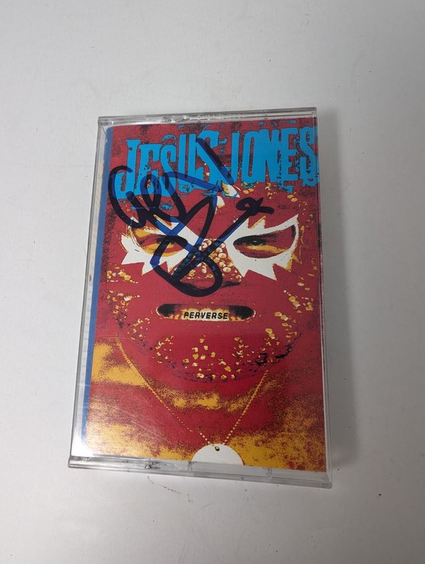 Jesus Jones Perverse cassette tape - signed by entire band at '94 Chicago show