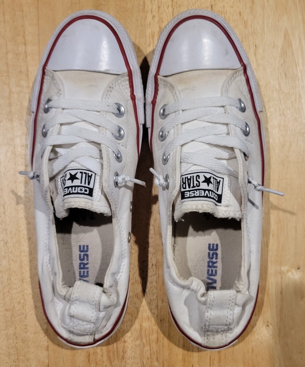 Converse Chuck Taylor Women Sz All Star Shoreline Slip-On White Sneaker  Shoes