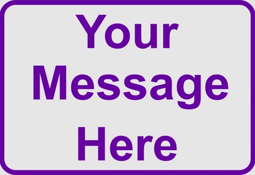 New Personalized Aluminum Metal Sign Customized With Custom Text 8" x 12" Size - Picture 5 of 8