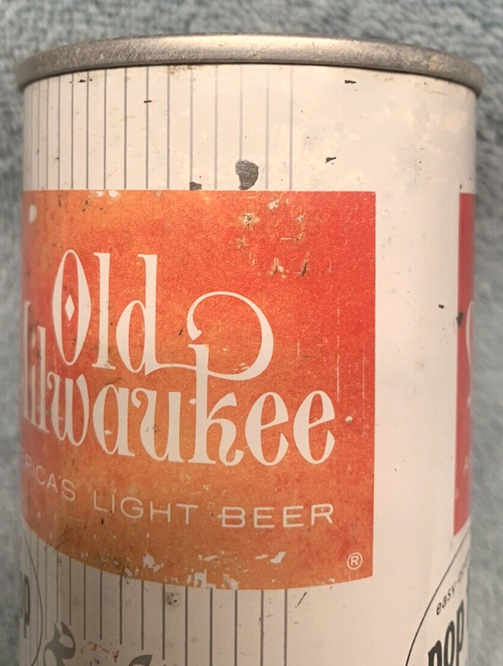 Old Milwaukee 1962 Easy Opening Pop Top Zip Tab Pull Tab Beer Can