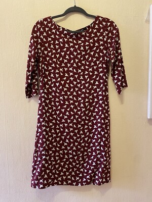 Neu！Zero Women Kleid Rot mit Taube Gr:34