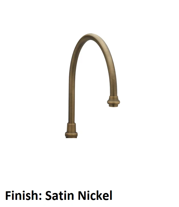 Barra de un solo orificio para cocina y barra Phylrich SOLO caño K8158CH-015 - níquel satinado Foto 2 de 2