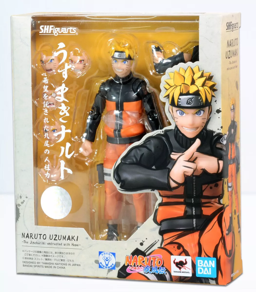 S.H.Figuarts Naruto Shippuden Naruto Jinchuuriki Entrusted with Hope Figure  New