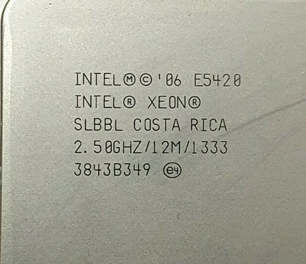 Intel Xeon Quad Core 2.5GHz SLBBL 1333 MHz processore cpu Socket 771 LGA771 - Immagine 3 di 3
