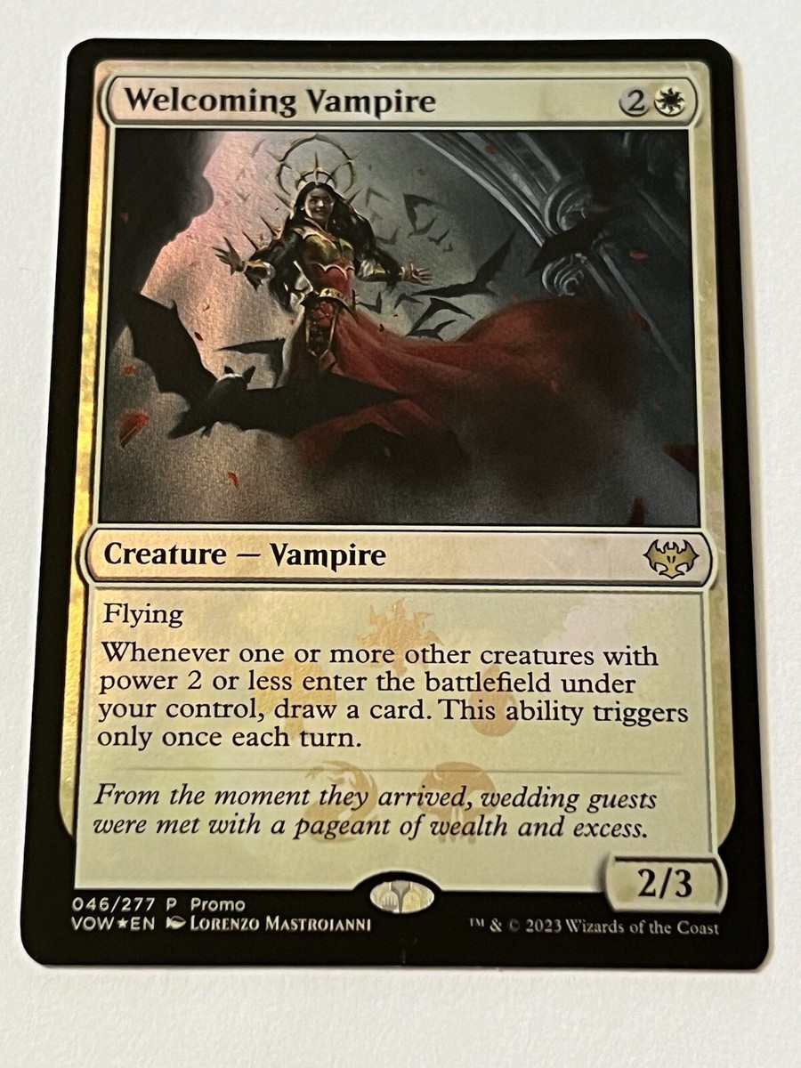 Welcoming Vampire 46 MTG Resale Promo 2023 Mint - 9.0 + Foil Rare