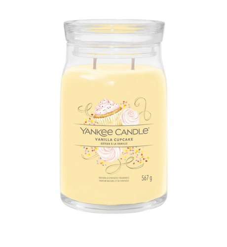 ☆VANILLA CUPCAKE☆☆YANKEE CANDLE 20OZ. GLAS☆SIGNATUR 2 DOCHT LEBENSMITTELDUFT