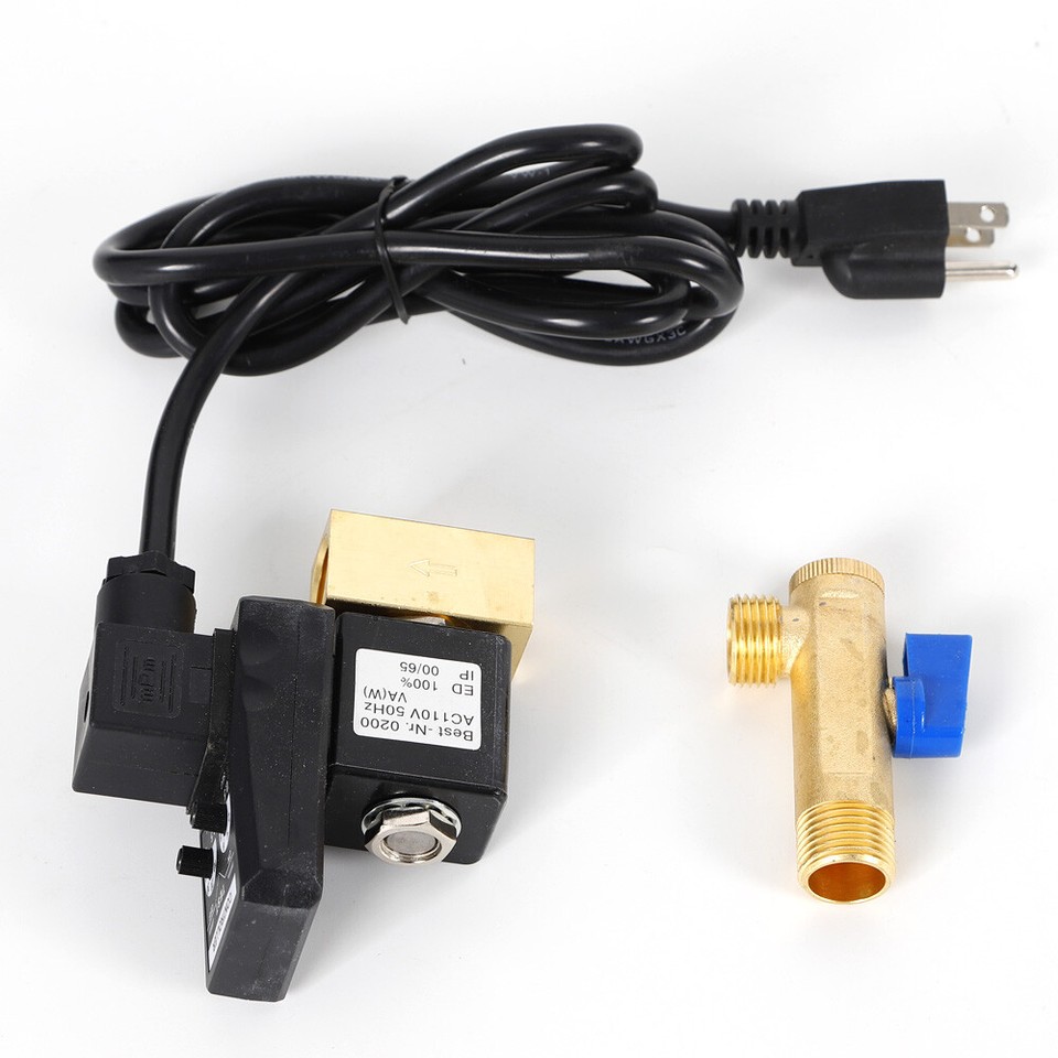 Compressor Tank Electronic Timed Drain Valve 2 way Air Compressor Gas Tank AC 110V 1/2 ...