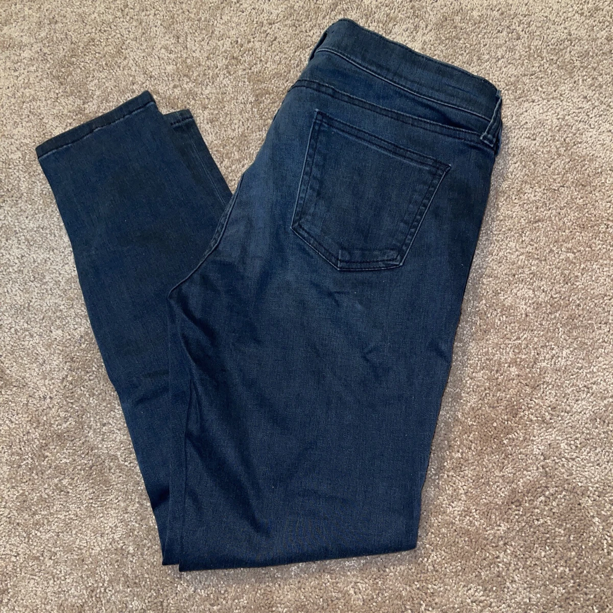 Edyson womens skinny stretch jeggings size 31 P RN#58539 Navy Blue