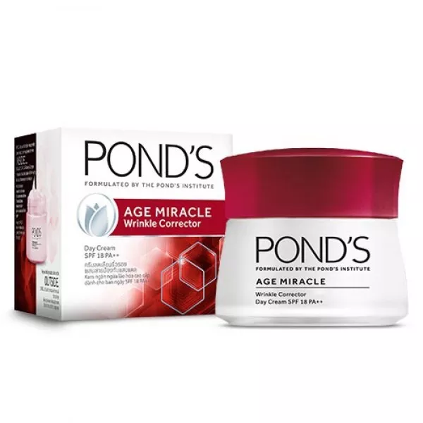 PONDS Age Miracle Wrinkle Corrector Day Cream SPF 18 PA 10 Gram Brand New