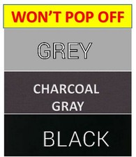 Won't Pop Off Fitted Sheet for Split King California King Charcoal Gray Black