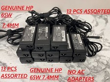 GENUINE HP LOT 13 PCS 65W CHARGER NO AC ADAPTERS 7.4MM