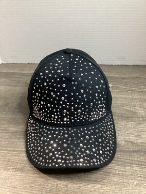 Juicy Couture Silver Heart Bling Rhinestones Black Baseball  display picture 1