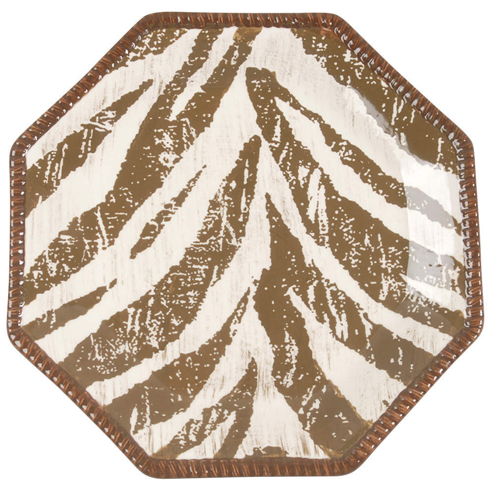 Certified Safari-Themed Dessert Pie Plate for Elegant Dining