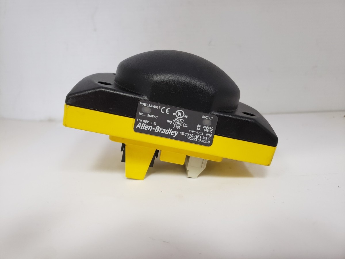 ALLEN BRADLEY 800Z-HF1 PALM BUTTON POWER/FAULT 100-240VAC IP66