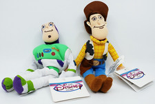 TOY STORY - DISNEY STORE EXCLUSIVE . WOODY  BUZZ LIGHTYEAR - Mini Bean Plush