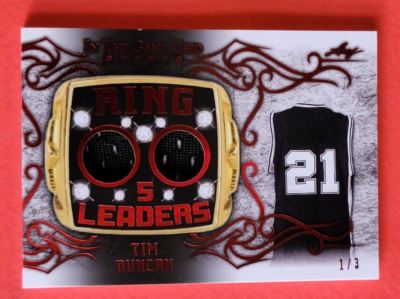 Tim Duncan Ultimate Game Jersey Patch