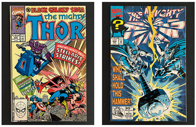 The Mighty Thor 420 & 459 LOT (Marvel Comics, 1990, 1992, KEY) COMBINE SHIPPING