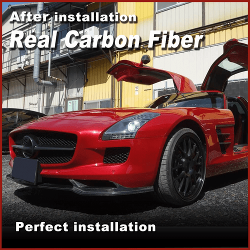Alerón delantero de carbono labio delantero parachoques labio para Mercedes SLS AMG C197 - Imagen 4 de 13
