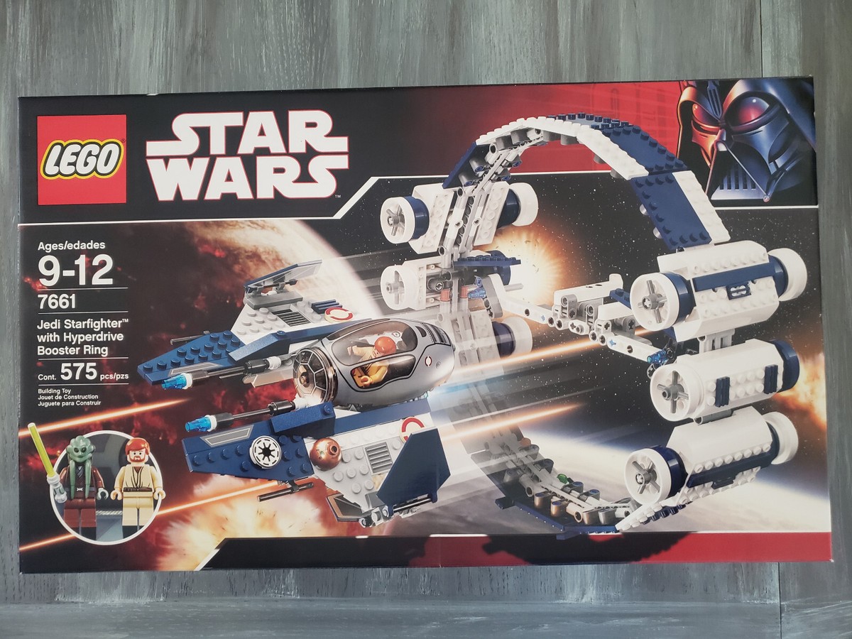Lego Star Wars #7661 Jedi Starfighter W/Hyperdrive Booster Ring
