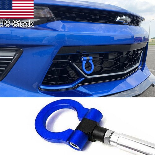 Blue Sport Racing Style Aluminum Tow Hook For Chevrolet Camaro LS ZL1