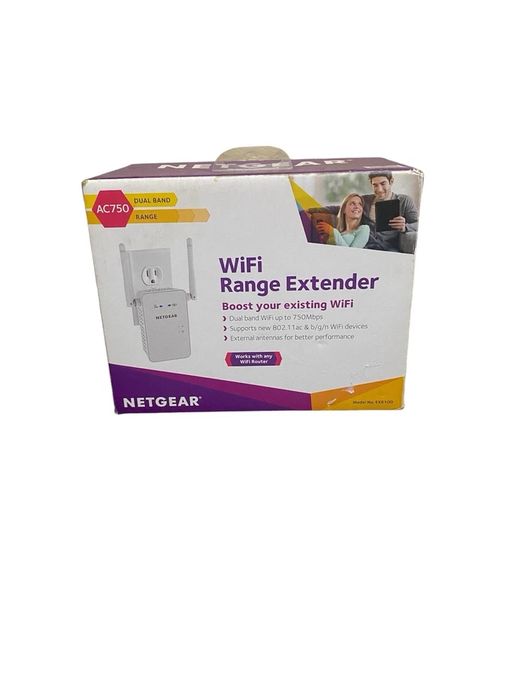 NETGEAR AAC750 WiFi Range Extender EX6100 Dual-band Wall-plug External Antenna - Image 2 of 4