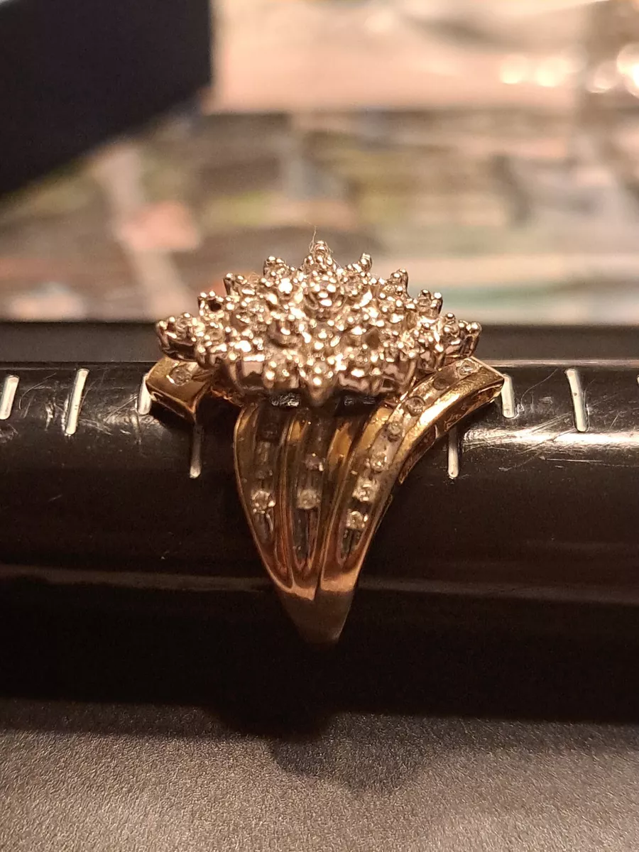 Diamond plus gold ring deals