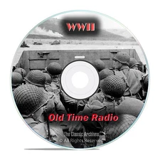 World War II Radio Broadcasts, WWII, 1,171 Old Time Radio Shows, OTR, DVD CD G03