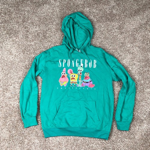 Bob Esponja Pantalones Cuadrados Azul Suéter Sudadera con capucha para mujer  grande Gráfico | eBay