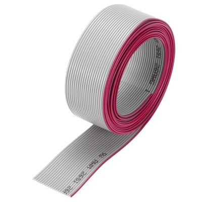 26AWG 1.27mm Pitch 20 Pin Gray Flat Ribbon IDC Wire JTAG ISP Cable 2m 6.6ft