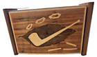 Vintage Mapsa ISOLA DI CAPRI Wood Music Box Swiss Musical Movement PIPE design — photo 6