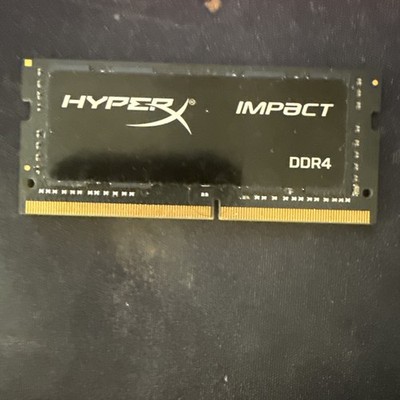 KINGSTON HYPERX IMPACT 1X16GB 2400MHZ PC4 19200 DDR4 SODIMM LAPTOP MEMORY, BLACK
