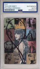 TAYLOR SWIFT SIGNED The Eras Tour AUTOGRAPH Poster Card Picture PSA DNA COA Auto