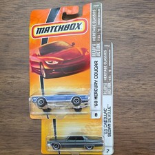 Pack Of 2 Matchbox Heritage Classics 69 Cadillac Deville 8 68 Mercury Cougar 7