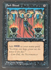 MTG Card - 1x Dark Ritual - Ice Age - HP - Vintage - Magic The Gathering - 1995