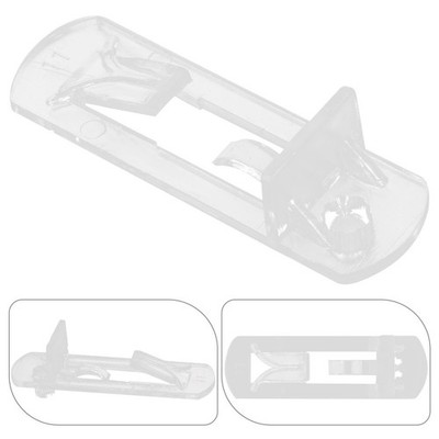80Pcs Durable Transparent Plastic Shelf Support Clips for Home Cabinet Shelving