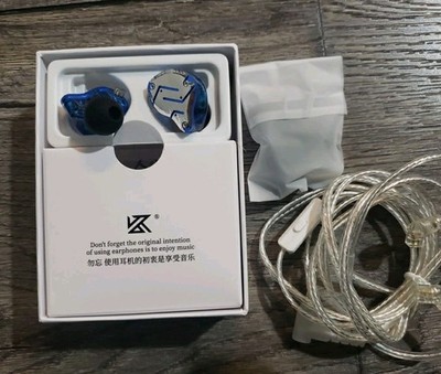 Linsoul KZ ZS10 Pro 4BA+1DD in Ear Monitor HiFi Wired Earbuds,W/ Mic, Glare Blue